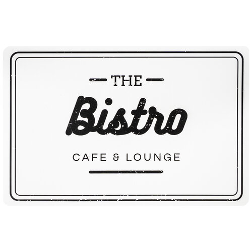 Suport farfurii cu două fețe Bistro / Vintage, 42 x 29 cm, set 4 buc.