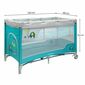 Pătuț de călătorie cu pat suspendat Baby Mix Elefanți albastru, 120 x 78,5 x 62 cm