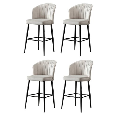 Barstuhl-Set Rubi Cream, 4 Stück