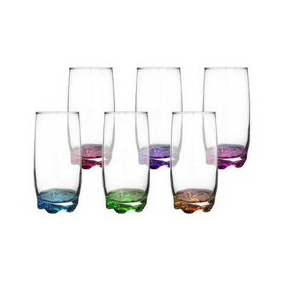 Set pahare colorate din sticlă Orion Adora 370 ml, 6 buc.