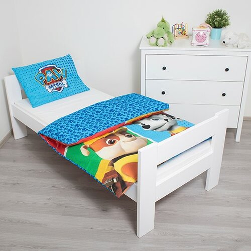 Jerry Fabrics Dziecięca pościel bawełniana do łóżeczka Paw Patrol 145, 100 x 135 cm, 40 x 60 cm