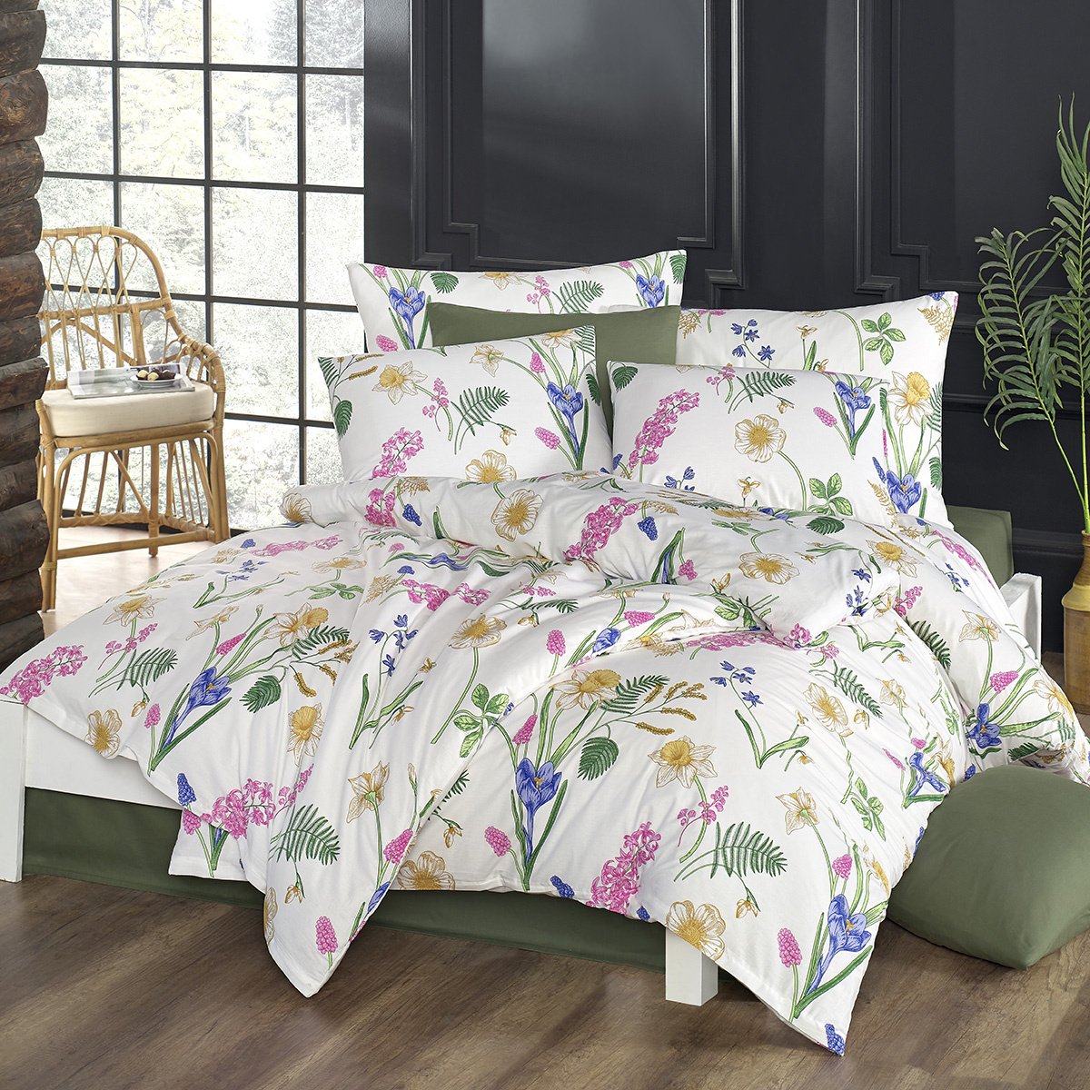 Lenjerie de pat 4Home Botanical din bumbac, 140 x 220 cm, 70 x 90 cm, 140 x 220 cm, 70 x 90 cm