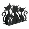 Autronic Fém szalvétatartó Cats, fekete