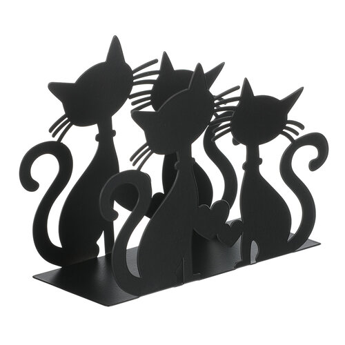 Autronic Fém szalvétatartó Macskák, fekete