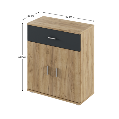 Schrank ADELI Typ 2, Eiche Artisan