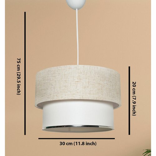 Závesný luster Corbeu - Cream