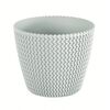 Lonec za cvetje Splofy bela, premer 19 cm