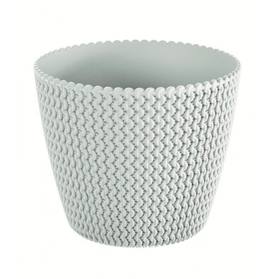 Lonec za cvetje Splofy bela, premer 19 cm