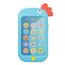 Baby Mix Otroški telefon Papagaj modra, 8 x 14 x 2 cm