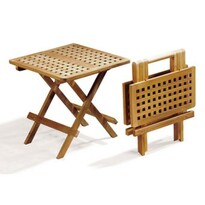 Záhradný skladací stôl Piknik 50 x 50 x 46 cm, teak Záhradný skladací stôl Piknik 50 x 50 x 46 cm, teak