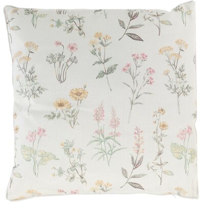 Poduszka Kwiaty jasnozielony, 45 x 45 cm