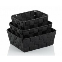 Набір кошиків для зберігання Kela з 3 предметівAlvaro, чорний