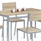 Set de masă HARVEY cu 4 scaune, 110 x 70 x 77 cm,stejar Sonoma