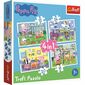 Trefl Puzzle Peppa Pig: Amintiri de vacanță, 4in1