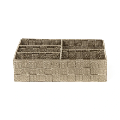 Compactor ruha- és kiegészítő-rendszerező TEX32 x 25 x 8 cm, taupe