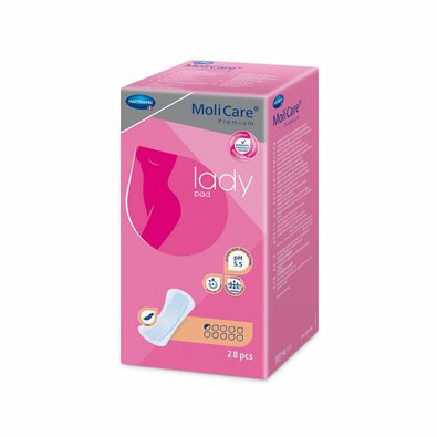 MoliCare Lady Dámske inkontinenčné vložky 0,5 kvapky, 2 balenia