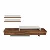 Ansamblu de mobilier TV Nirvana Teak and White