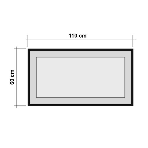 Ogledalo Idea Black and Atlantic Pine, 110 cm