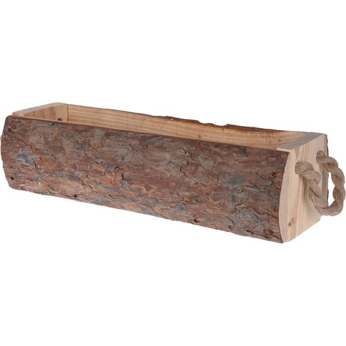 Drevený obal na kvetináč Wood log, 53 cm