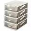 Organizator din plastic MEDYA 26,5 x 35 x 39 cm,  maro