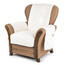4Home Narzuta na fotel z kieszeniami kremowy, 65 x 150 cm, 2 szt. 40 x 80 cm