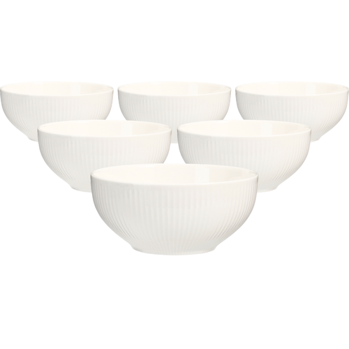 Set de 6 boluri din porțelan Linie 15 cm