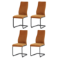 Set de scaune de sufragerie DCL-X7018 YEL2, 4 buc
