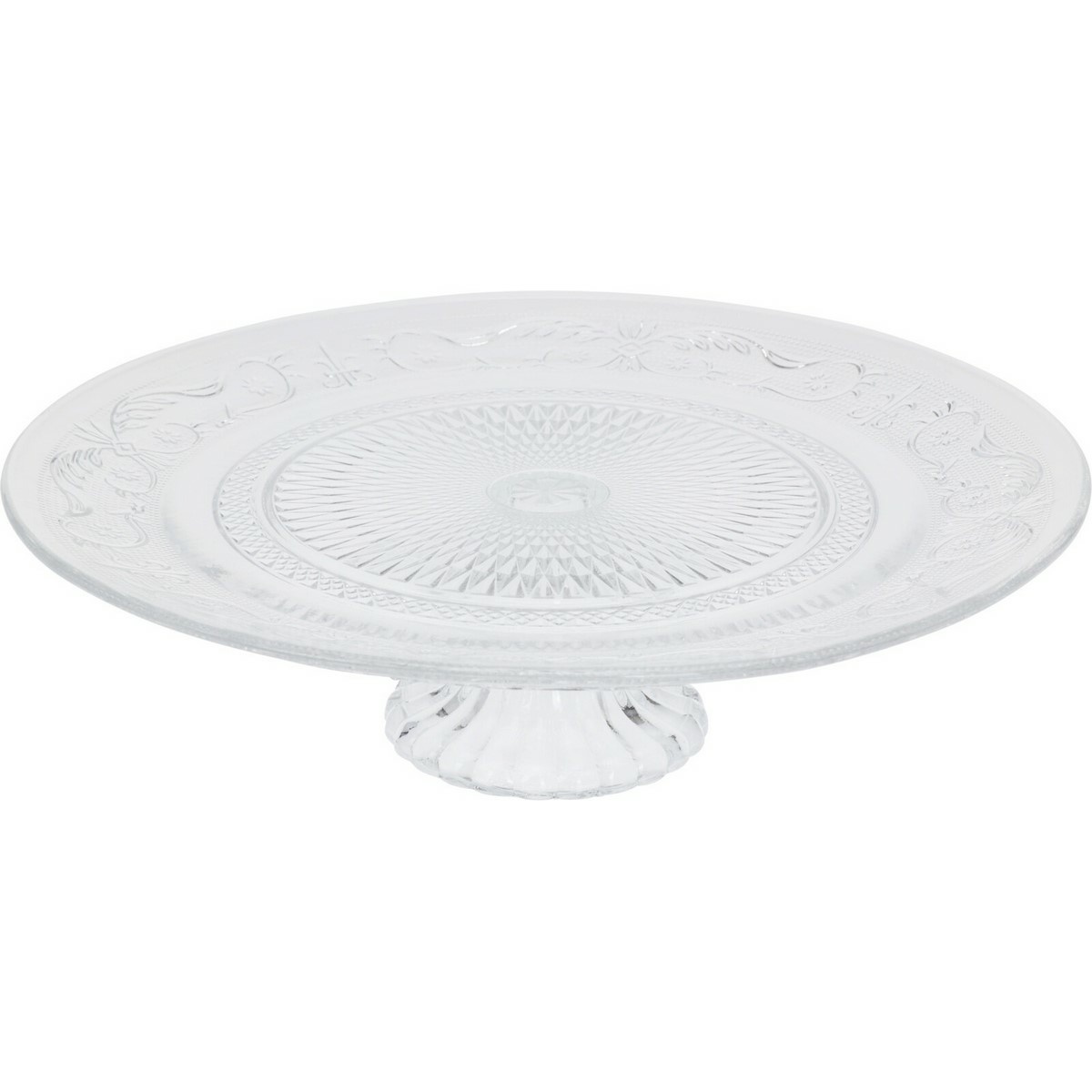 Patera szklana do ciasta, śr. 25 cm
