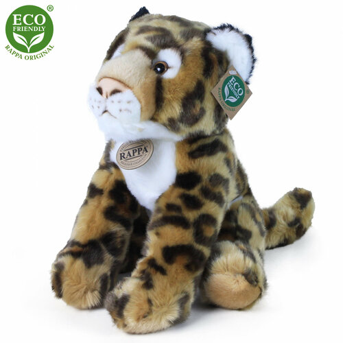 ECO-FRIENDLY plüss ülő leopárd, 30 cm