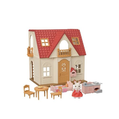 Sylvanian Families Casă de bază cu acoperiș roșunou