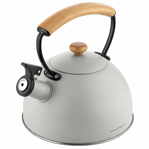 Florina Natura Line rozsdamentes vízforraló kanna 2,3 l, szürke