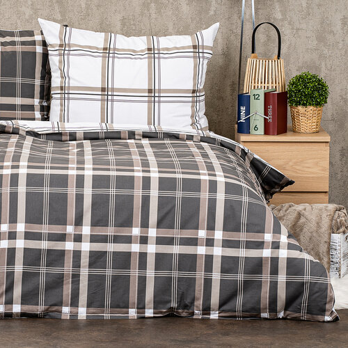 Lenjerie de pat 4Home Scotch, din bumbac, 160 x 200 cm, 70 x 80 cm