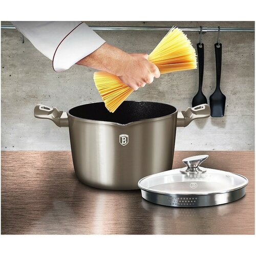 Set veselă 3 piese Berlinger Haus Carbon MetallicLine, cu capac de strecurare