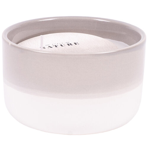 Świeczka odstraszająca w pojemniku ceramicznym, granat i świerk