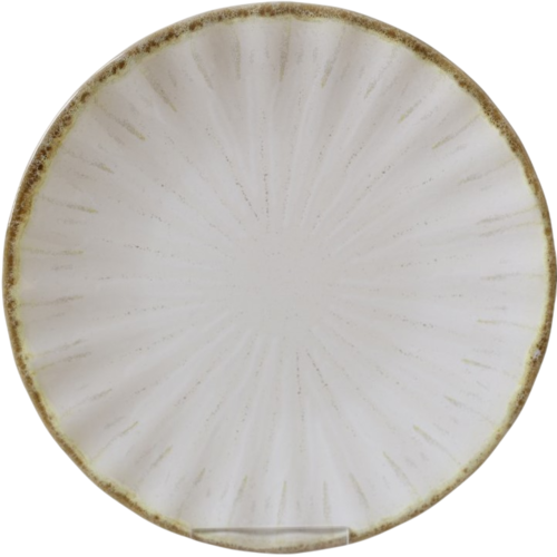 Sada 6 kameninových  dezertních talířů Shellure 22 cm