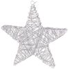 Rapallo karácsonyi csillag, ezüst, 50 LED-es