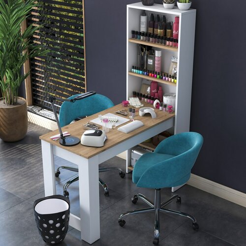 Kosmetický stůl Milano White and Walnut