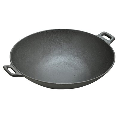 Cattara 13069 Patelnia grillowa Wok Żeliwo, śr. 31 cm