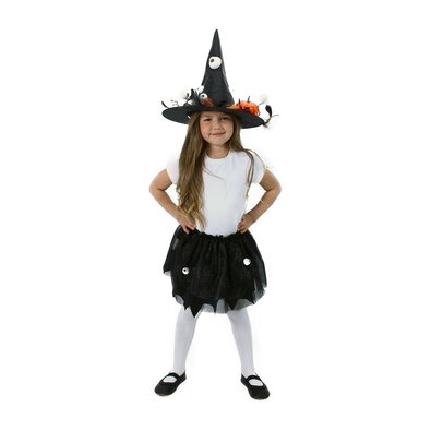 Costum vrăjitoare Rappa Tutu - fustă, pălărie
