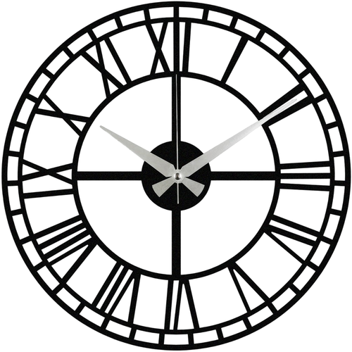 Ceas de perete Enzoclock - S002 Black , 48 x 48 cm