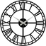 Ceas de perete Enzoclock - S002 Black , 48 x 48 cm