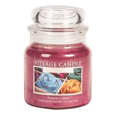 Village Candle Vonná sviečka v skle Farby jesene - Autumn Colors, 397 g