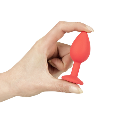 Szilikon anális dugó Jewel Red Plug kicsi termék 2. képe