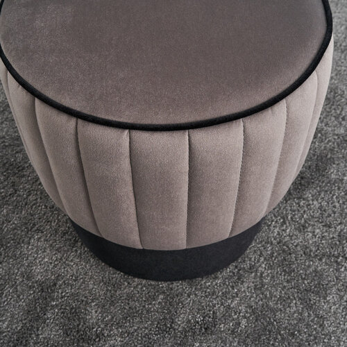 Taboret Rose Pouf Grey