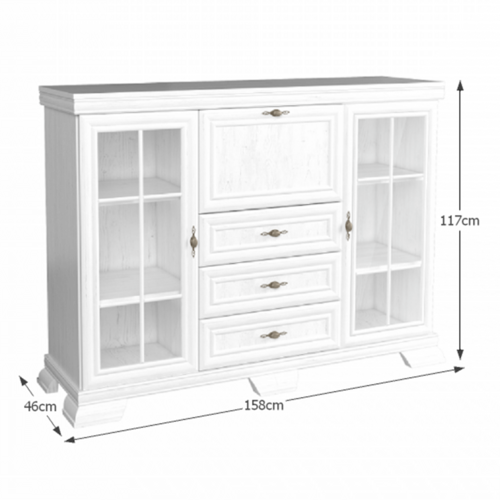 KORA KK6 komód, sosna andersen