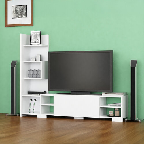 Televízny stolík Pera White