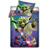 Dětské bavlnené povlečení Star Wars - Mistr Yoda, 140 x 200 cm, 70 x 80 cm