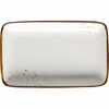 Mäser Прямокутна таця Pintar White коричневі крапки 21 x 13 x 3 см