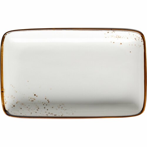 Mäser Pravokotna podstavka Pintar White rjave pike21 x 13 x 3 cm