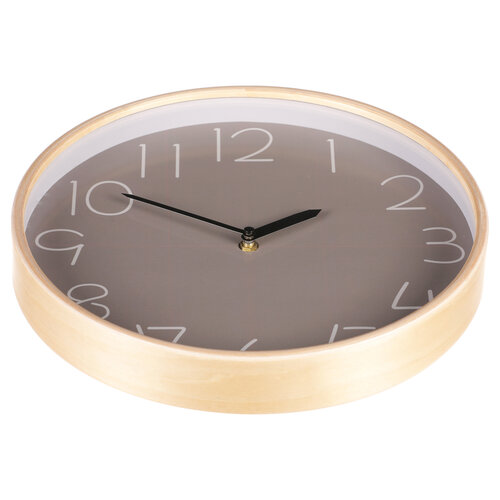 Годинник настінний Simplex сірий, діаметр 32 см, МДФ